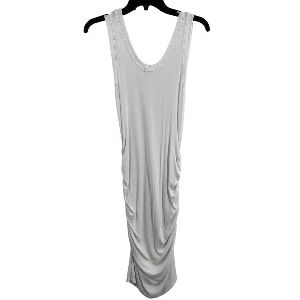 LAMade Dress Medium Tank Dress Ribbed Knit Ruched Bodycon New